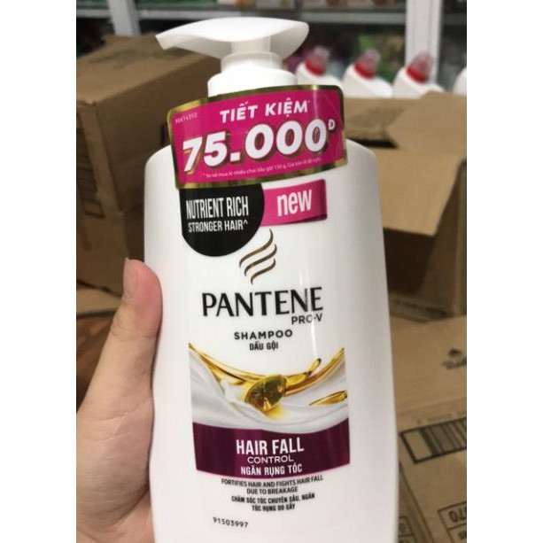 Dầu gội dưỡng chất ngăn rụng tóc Pantene chai 900g