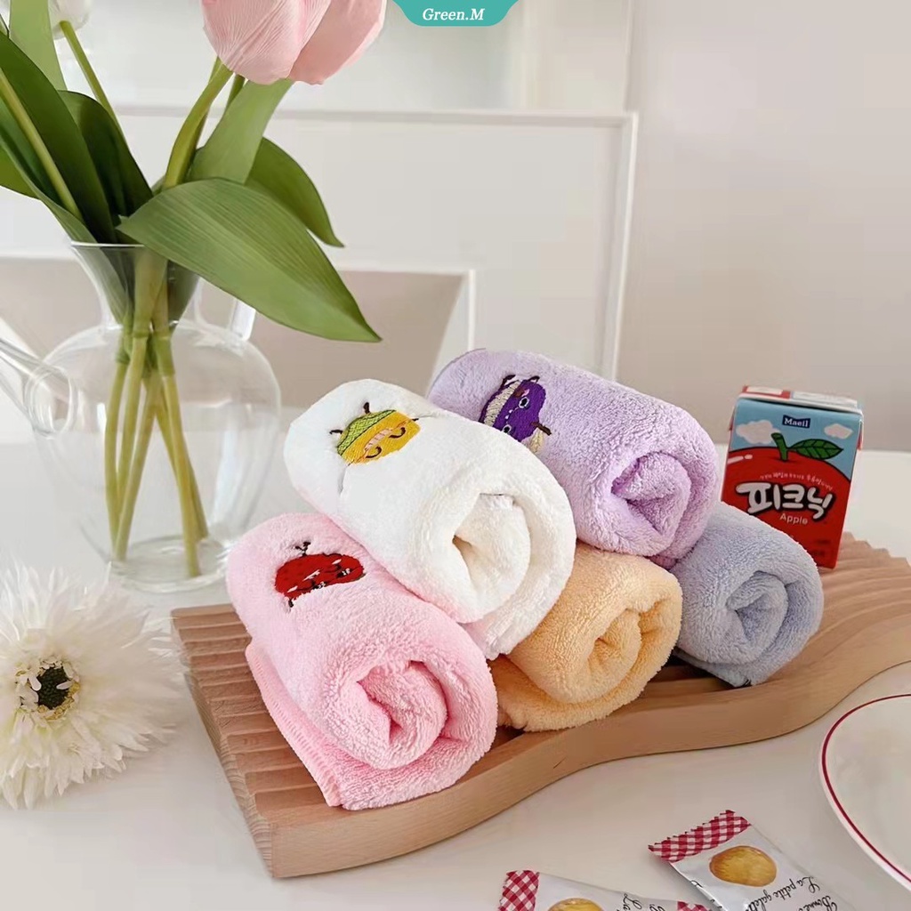 Bộ 5 Khăn Lông Cừu San Hô Họa Tiết Hoạt Hình Cinnamoroll My Melody Kuromi Linabell Sanrio Dễ Thương