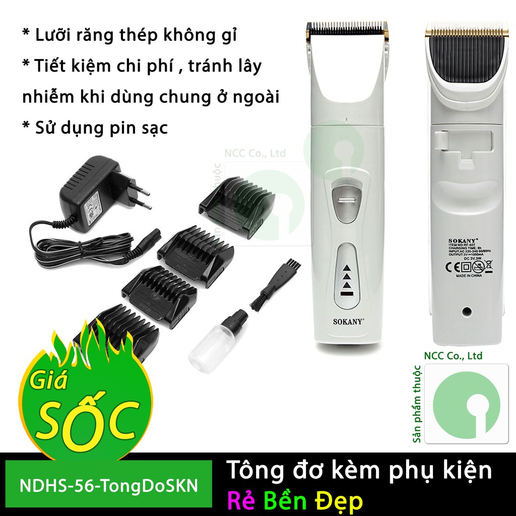 Tông đơ cắt tóc Codos Sokany loại tốt giá rẻ - tiết kiệm, tránh lây nhiễm - NDHS-56-TongDoSKN