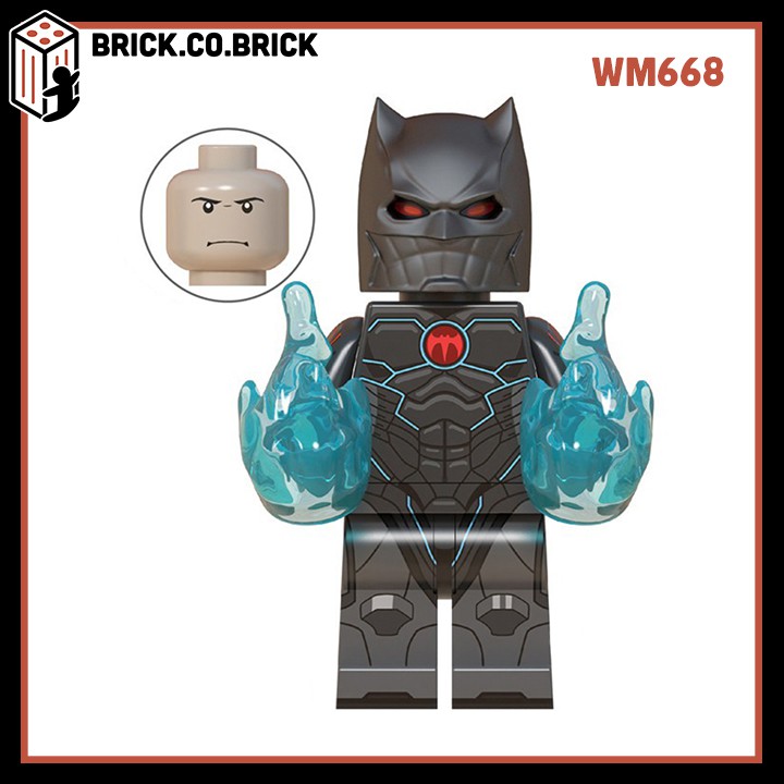 Minifigures DC Batman Các Mẫu Nhân Vật Red Death Merciless Drowned Murder Machine Bat Who Laughs Dawnbreaker WM6057