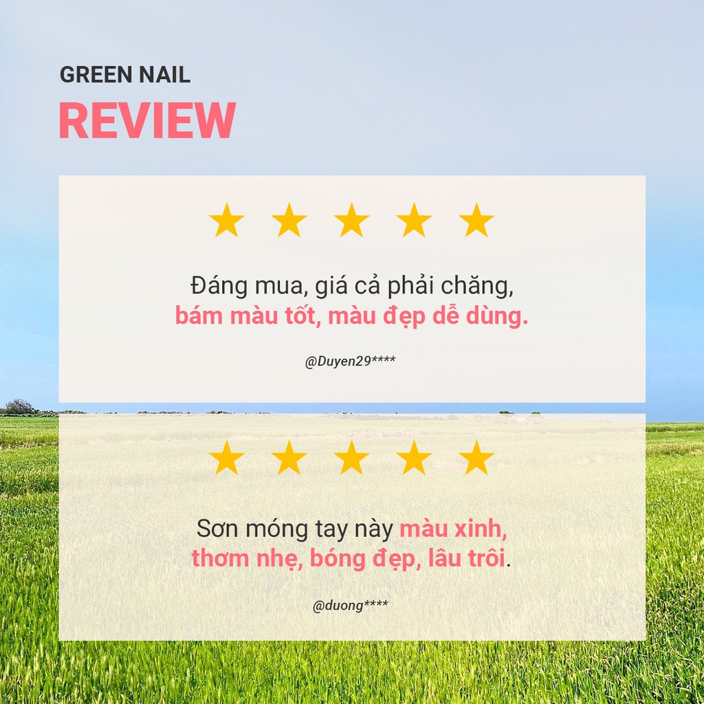 Sơn móng tay thiên nhiên innisfree Green Nail 6ml