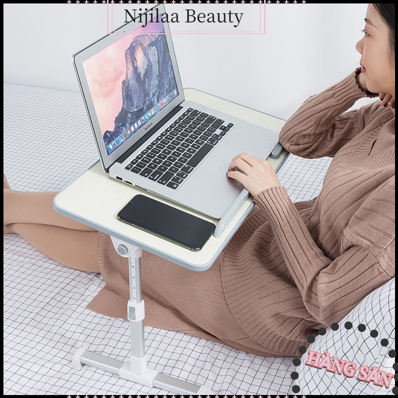 ❤️ Nitrogen071Giá Đỡ Laptop Đế Đứng Dành Cho Ngồi Giường Xách Tay Bàn gấp giường bằng hợp kim nhôm Chống trượt Đôi vách ngăn đứng cho ký túc xá tại nhà