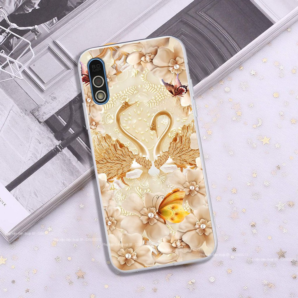 Ốp lưng Vsmart BEE 3 hình hình hoa, thiên nga, đẹp thời trang - CAO CẤP - SANG TRỌNG