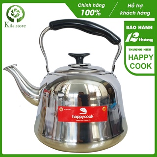 Ấm đun nước inox HappyCook 5L, 3L HGK-300T, HGK-500T Sử dụng được trên bếp từ