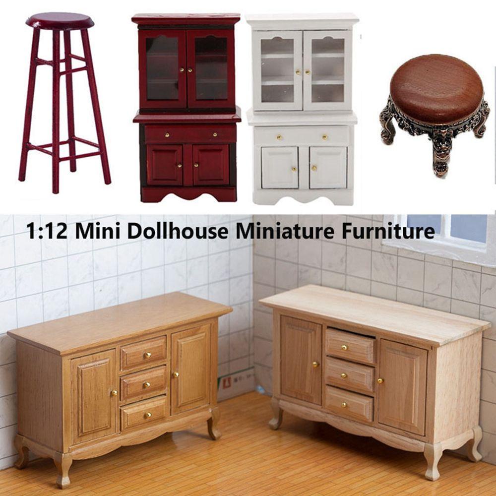 1 Bàn Gỗ Mini Trang Trí Nhà Búp Bê