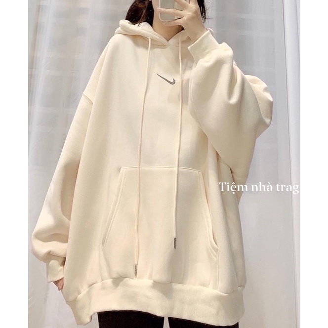 Áo hoodie thêu trước và sau áo dài 76cm