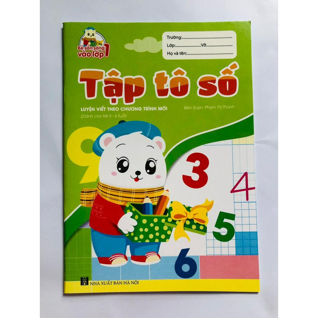 Sách - Bộ 9 Cuốn Tập Tô - Tập Viết Chữ - Làm Quen Với Chữ Cái, Chữ Số -Tặng 2bút chì cho bé