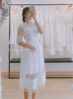 Đầm xoè công chúa kèm ảnh thật