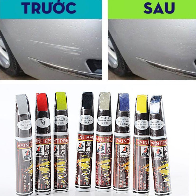 Bút phục hồi xóa vết xước sơn xe ô tô thần thánh chống rỉ sét ngăn cản ô xi hóa -12ML đa dạng màu sắc