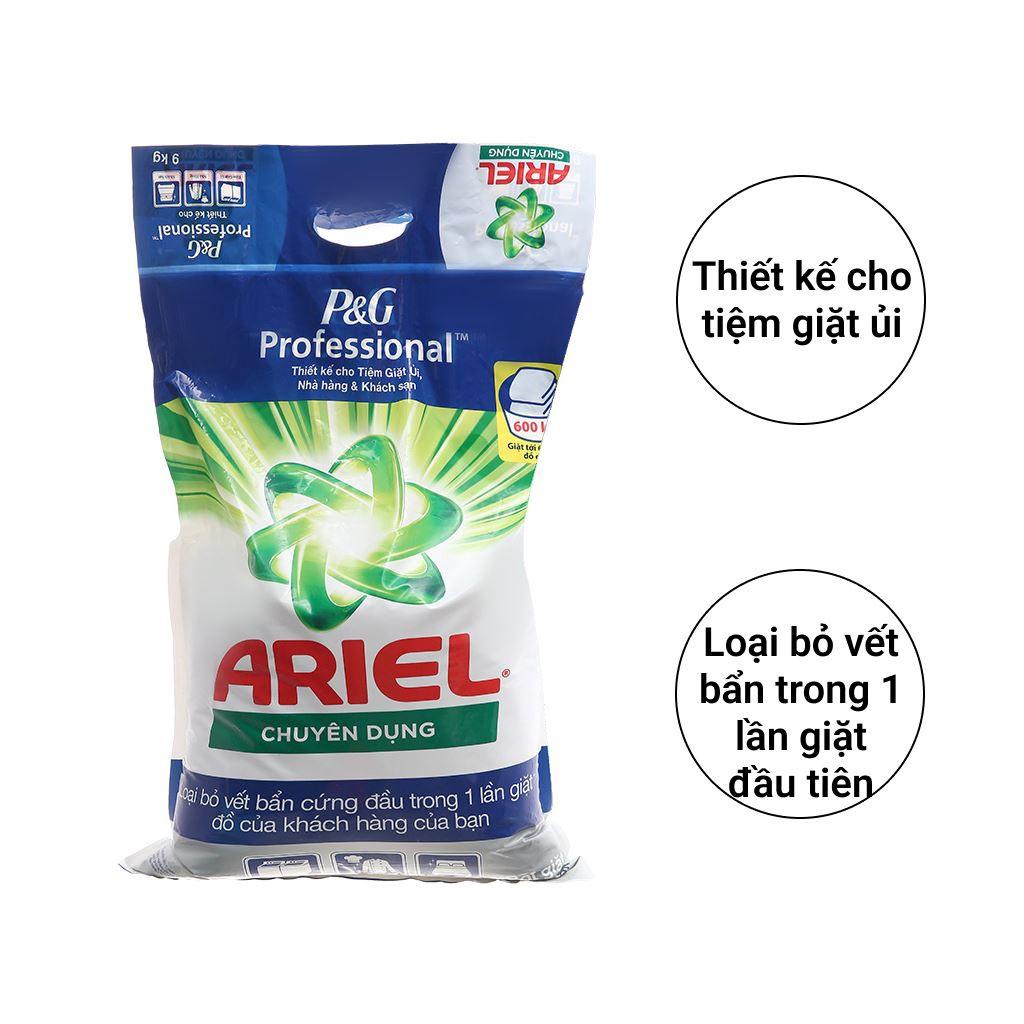 Bột giặt Ariel chuyên dụng 9kg Cho giặt sấy Dân Sinh.