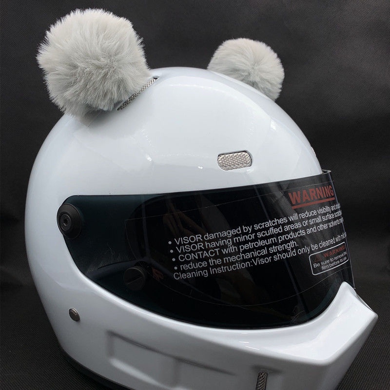 Mũ Bảo Hiểm Hình Tai Thỏ Cân Bằng Cá Tính Sáng Tạo Dành Cho Xe Máy