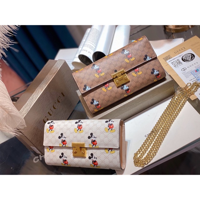 Túi Clutch nữ guc ci mickey hàng đẹp (chat trước check size)