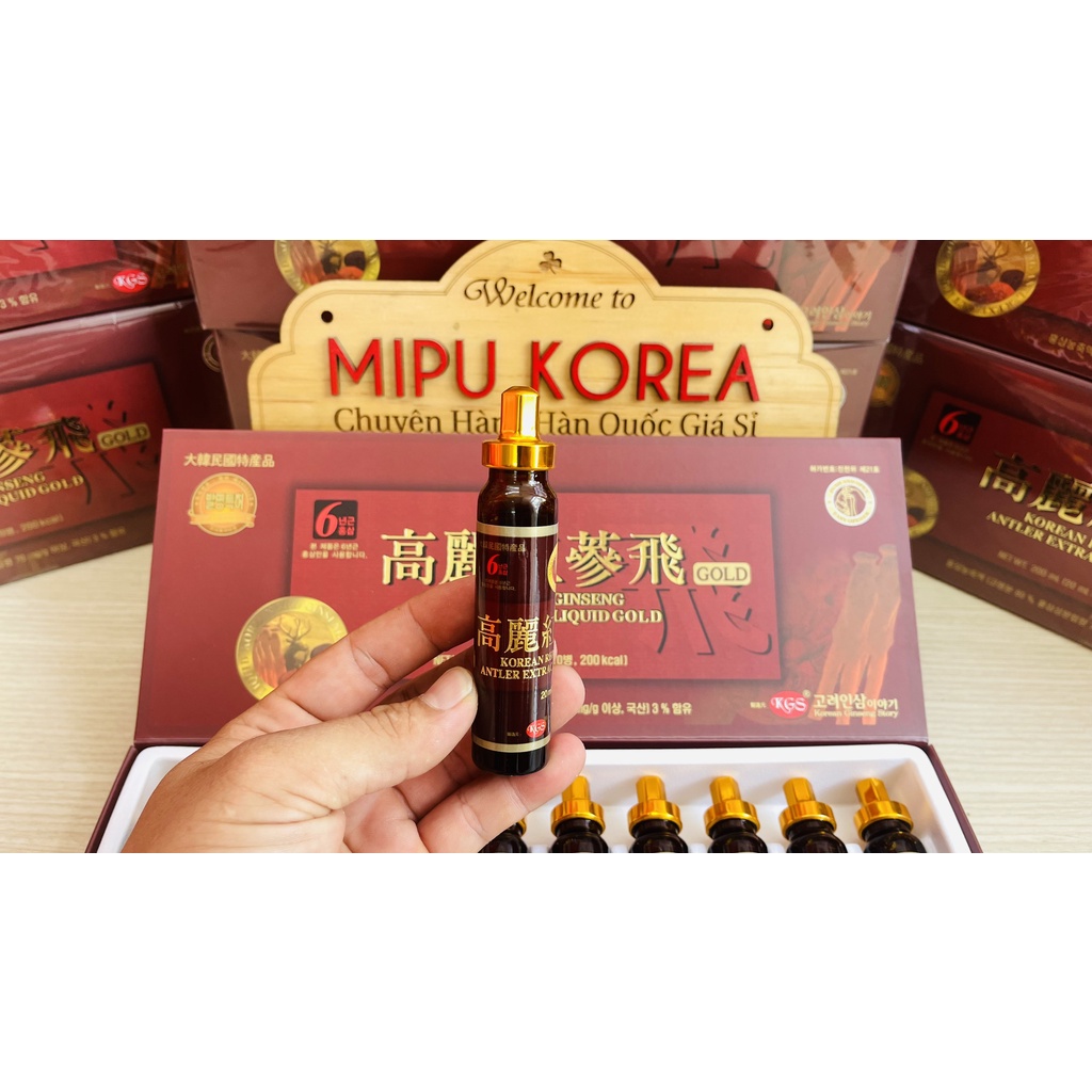 Nước Hồng Sâm Nhung Hươu KGS 10 ống x 20ml