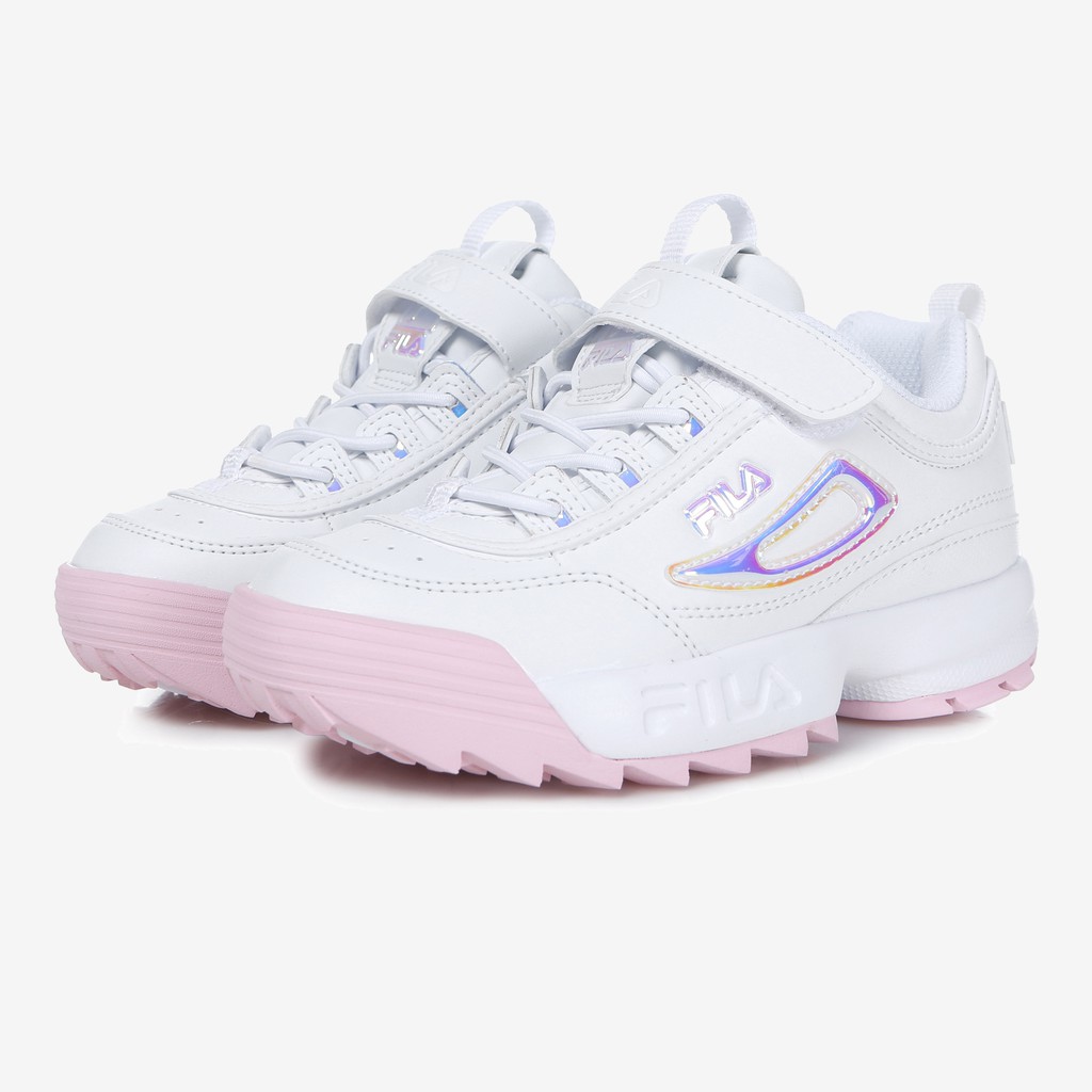 Giày sneaker có quai dán trẻ em FILA Disruptor 2 3GM01089D-100