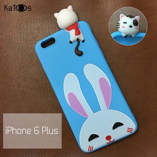 Ốp lưng gắn thú cute iPhone 6 Plus/ 6s Plus