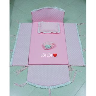 Combo quây cũi, đệm, 2 ga, gối
