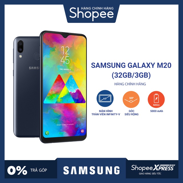 Điện thoại Samsung Galaxy M20 3GB/32GB - Hãng Phân Phối Chính Thức