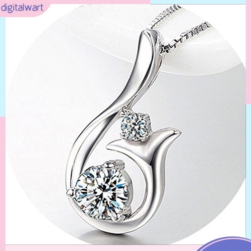 Mặt dây chuyền hình nàng tiên cá đính đá lấp lánh thời trang