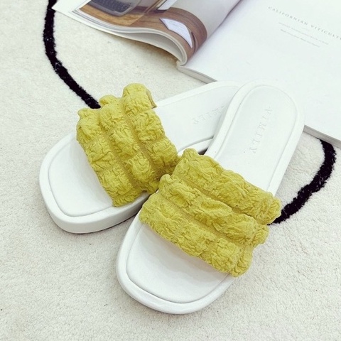 Dép nữ 2p đế bánh mì QUAI XỐP mẫu mới tươi trẻ nhiều màu