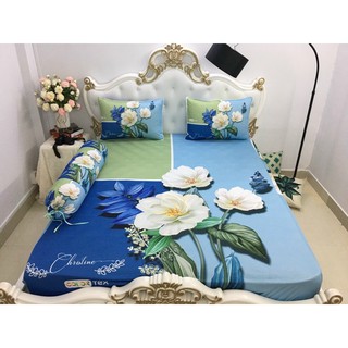 Drap thun ý 5D mát lạnh- Drap Giường cấp