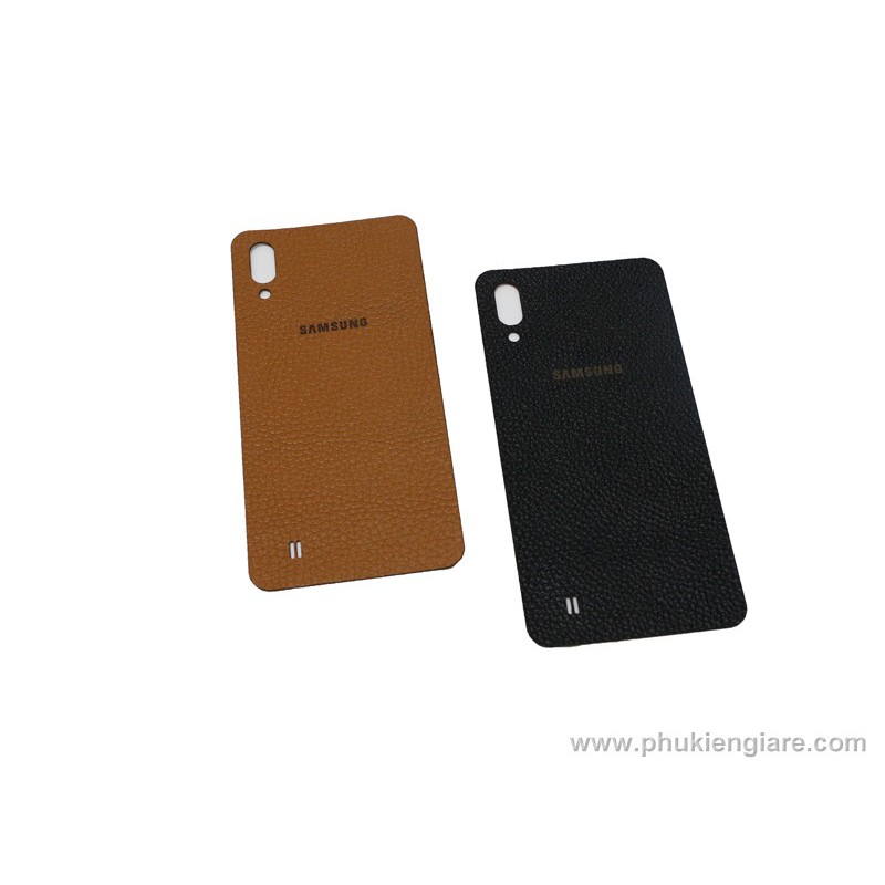 Miếng dán da Galaxy M10 GUDA - Da Bò Vân Mil , Nappa
