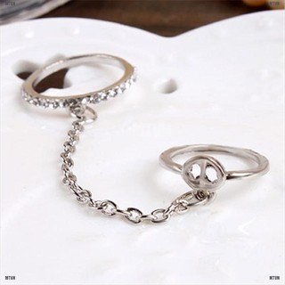 Nhẫn Nữ Trơn Đính Đá Độc Đáo