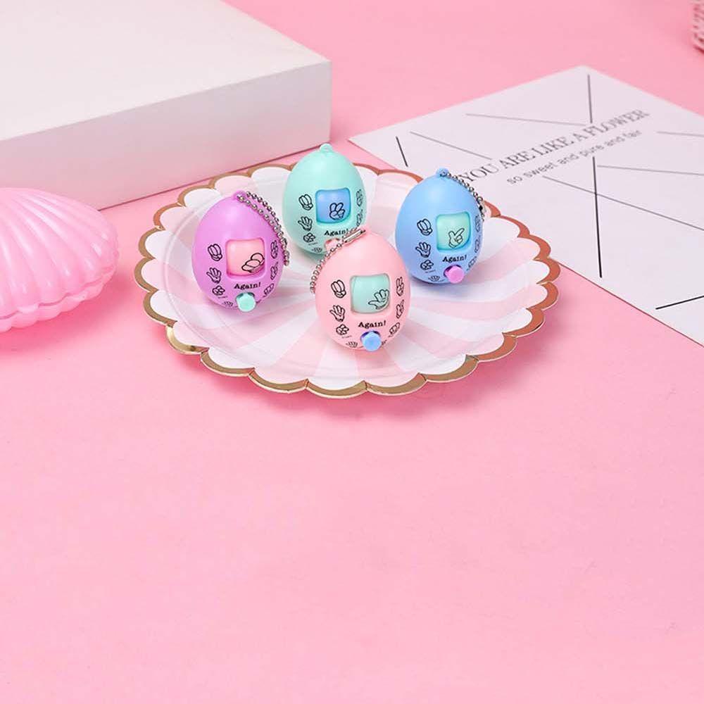 Móc Khóa Hình Quả Trứng Thay Đổi Khuôn Mặt Dễ Thương Màu Sắc Ngẫu Nhiên