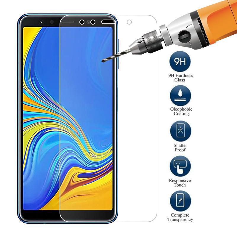 Kính cường lực bảo vệ màn hình cho điện thoại Samsung Galaxy A30 A50 A7 2018 J7 Prime A8 A9 Star Lite A9S A6 M10 M20