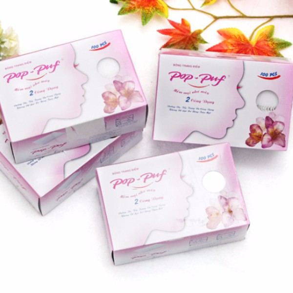 Bông tẩy trang Pup - Puf 100 miếng