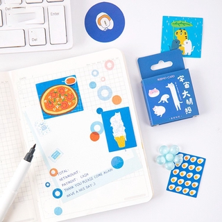 Set 46 Miếng Dán Flowertree Sticker Trang Trí Nhật Ký