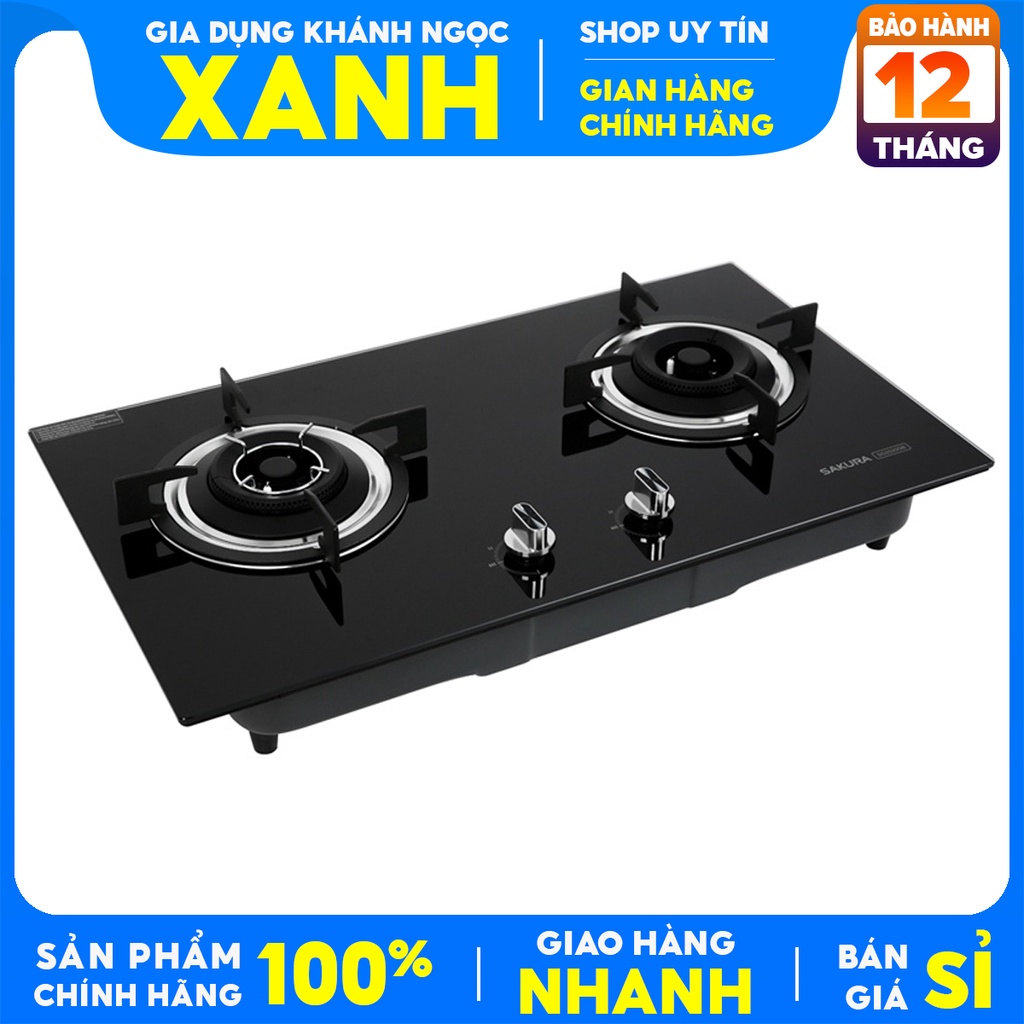 Bếp gas âm Sakura SG-2525GB-Chính hãng trưng bày+Tặng dây gas-bếp bền tốt tiết kiệm gas