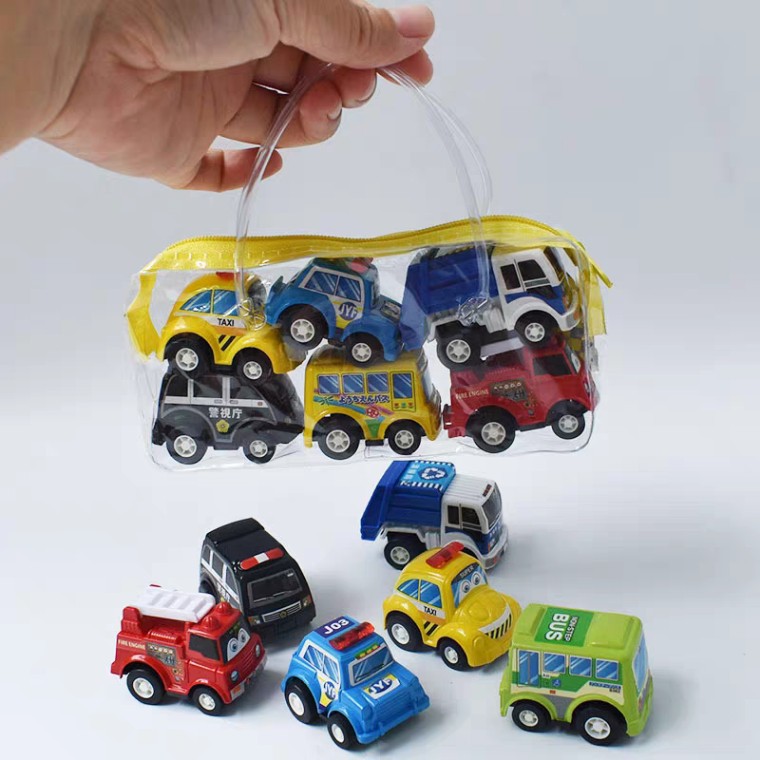 BỘ ô tô đồ chơi chạy dây cót 6 chiếc cho bé (MS02) bibi_shop1990