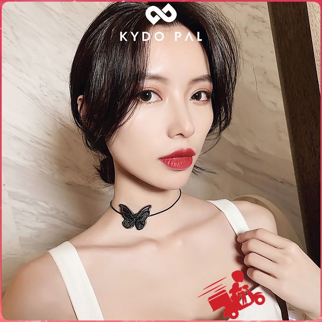 Vòng cổ choker nữ hình bướm vải dây chuyền thời trang cá tính MCK33 - KYDO PAL Phụ kiện trang sức