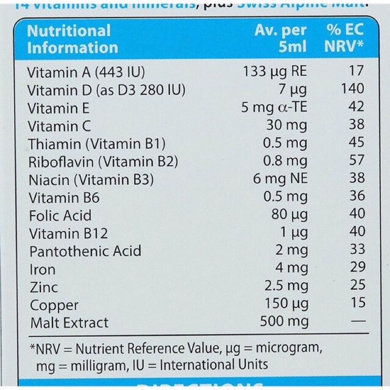 Siro Wellbaby Multivitamin liquid - Siro Vitamin cho bé