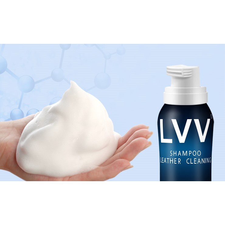 Xịt tạo bọt làm sạch LVV SHAMPOO LEATHER CLEANING( Leather Care, chăm sóc đồ da)