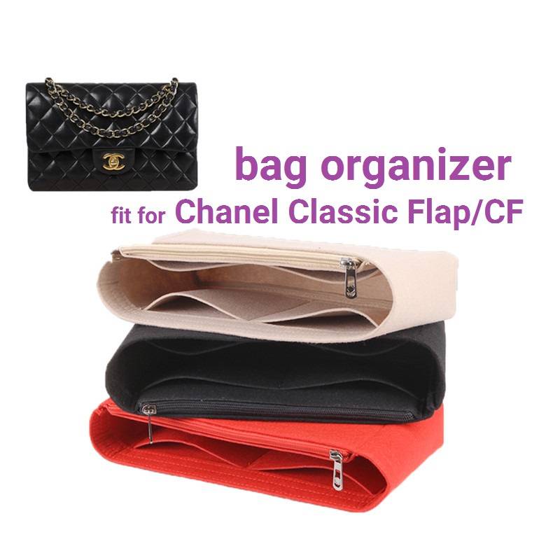 Túi Đựng Nhiều Ngăn Có Khóa Kéo Vừa Vặn Cho chanel Classic flap inner bag organizer insert