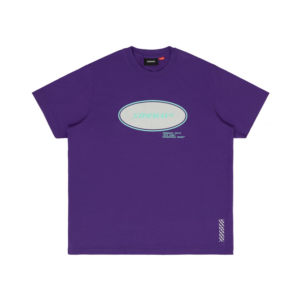 5THEWAY® /oval/ SQUARE TEE™ in PURPLE aka Áo Thun Tím Tay Ngắn