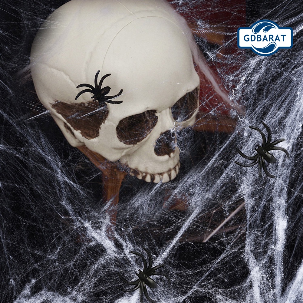 Mạng Nhện Co Giãn Dùng Để Trang Trí Nhà Dịp Halloween Tiện Dụng