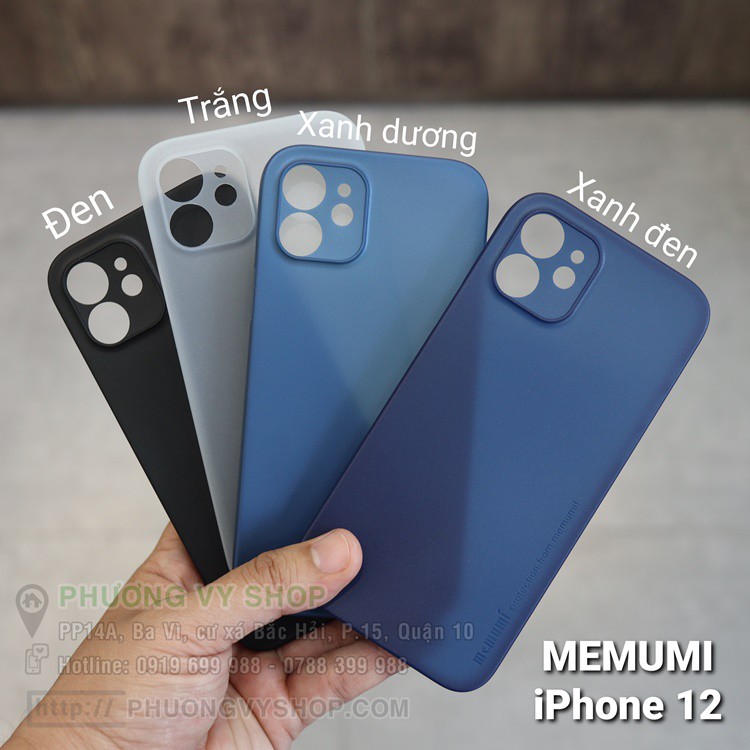 [Ship hỏa tốc] Ốp lưng iPhone series - Memumi siêu mỏng 0.3mm