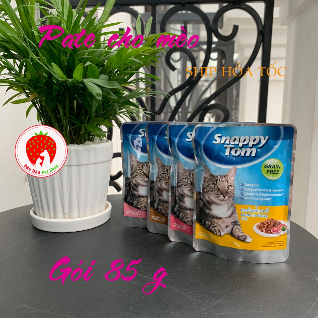 Pate cho mèo Snappy Tom Gói 85g (Đủ 4 vị)