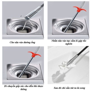 Dụng cụ gắp rác bồn rửa chén, lỗ cống