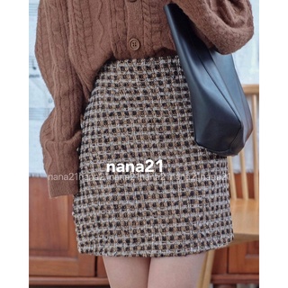 Chân váy dạ tweed