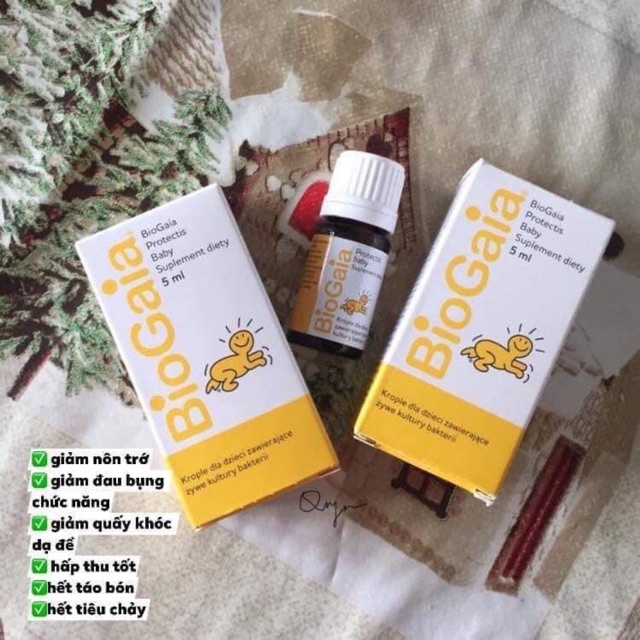 Men vi sinh BioGaia ProTectis Drops cải thiện hệ tiêu hóa xuất xứ Thụy Điển dung tích dạng thủy tinh 5ml