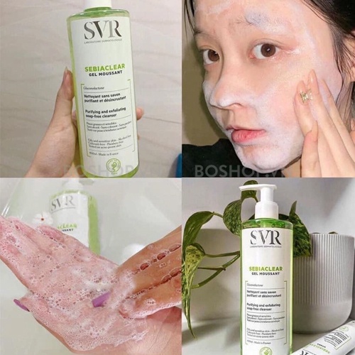 Gel Rửa Mặt SVR Cho Da Dầu Mụn, Nhạy Cảm Sebiaclear Gel Moussant