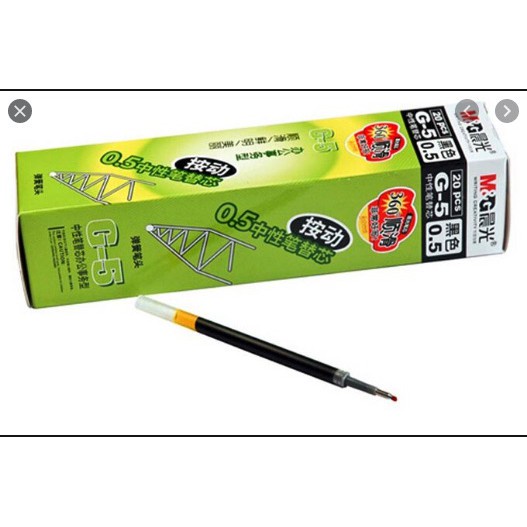 Hộp 20 Ruột bút gel bấm M&G 1163