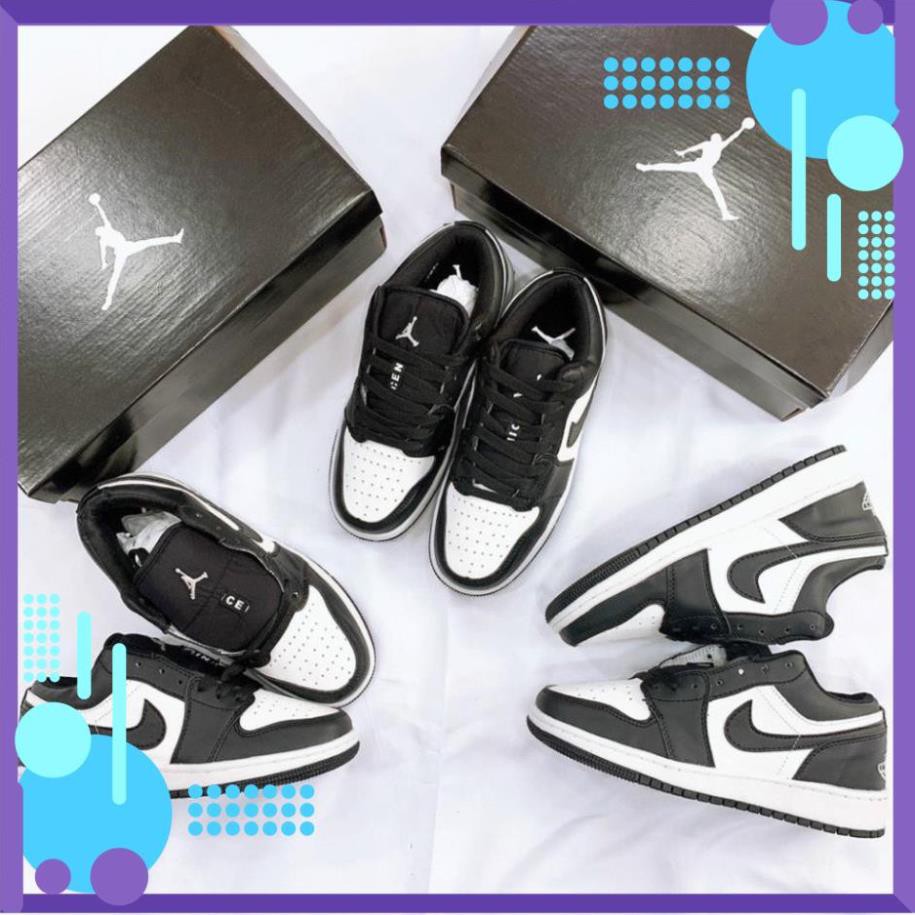 Giày Sneaker 𝐍𝐈𝐊𝐄 AIR 𝐉𝐎𝐑𝐃𝐀𝐍 𝟏 Đen Cổ Thấp Cao Cấp Full Size Nam Nữ