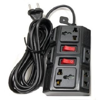 Ổ cắm điện Vinakip 6 ngả đa năng liền dây 3 mét, nhỏ gọn tiết kiệm diện tích
