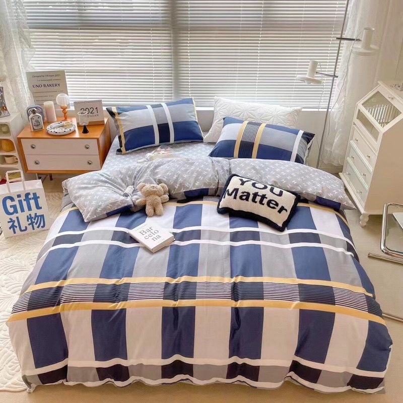 Bộ Chăn Ga Gối COTTON DEMIN (Mật Decor)