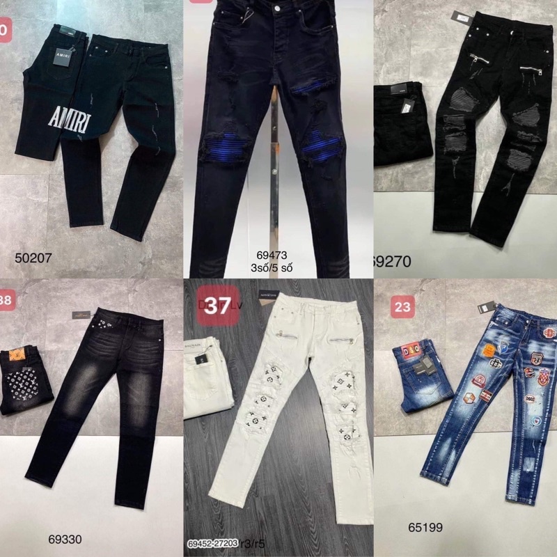 Quần jean nam Dsquared2 khoá lệch cao cấp mới nhất_shop tự chụp