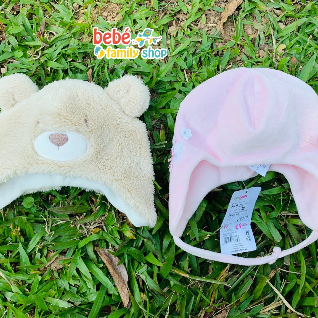 Mũ trùm đầu cho bé trai, bé gái mùa đông chất len, lông cừu, cotton/ Nón, Mũ xuất dư cho bé sơ sinh - NL